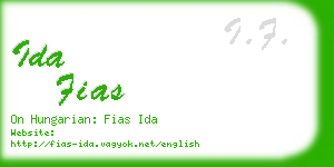 ida fias business card